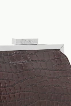 LENNON CONVERTIBLE BAG | ESPRESSO CROC EMBOSSED -Staud Outlet Store STAUD LENNON CONVERTIBLEBAG ESPRESSO FALL 23 ECOM 5