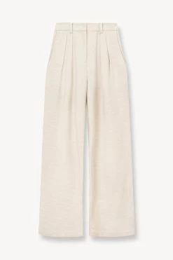 LUISA PANT | OAT MILK -Staud Outlet Store STAUD LUISA PANT OAT MILK SUPF 23 ECOM 1