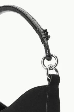 MEL BAG | BLACK SUEDE -Staud Outlet Store STAUD MEL BAG BLACK FALL 23 ECOM 4