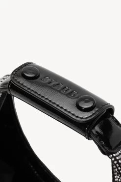 MINI MOON CRYSTAL BAG | BLACK 15 MINI MOON CRYSTAL BAG | BLACK -Staud Outlet Store STAUD MINI MOON CRYSTAL BAG BLACKRHINESTONE HOLIDAY 22 ECOM 3 1