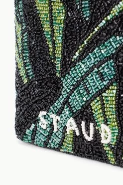 ZOE BEADED BAG | GREEN PALM -Staud Outlet Store STAUD MINIBEADEDCOTE BAG GREENPALM SUPF 23 ECOM 3