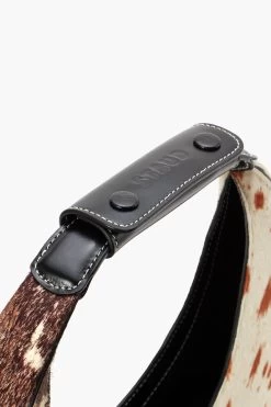 MOON SPLIT BAG | MIXED HAIRCALF -Staud Outlet Store STAUD MOON BAG MXHC HOLIDAY 22 ECOM 4