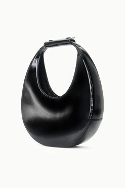 MOON BAG | BLACK POLISHED -Staud Outlet Store STAUD MOON TOTE BAG BLACK FALL 23 ECOM 2 web RETOUCHED