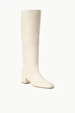 NANCY BOOT | CREAM -Staud Outlet Store STAUD NANCY BOOT CREAM FALL 22 ECOM 2