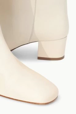 NANCY BOOT | CREAM -Staud Outlet Store STAUD NANCY BOOT CREAM FALL 22 ECOM 5
