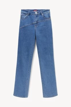 NOLAN PANT | MEDIUM WASH -Staud Outlet Store STAUD NOLAN PANT MEDIUM WASH HOLIDAY 22 ECOM 1