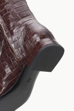 OLGA BOOT | ESPRESSO CROC EMBOSSED -Staud Outlet Store STAUD OLGA BOOT ESPRESSO FALL 23 ECOM 4