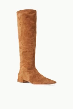 OLGA BOOT | TAN SUEDE -Staud Outlet Store STAUD OLGA BOOT TAN FALL 23 ECOM 2