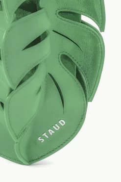 PALM BAG | LEAF -Staud Outlet Store STAUD PALM BAG GREEN SUPF 23 ECOM 3