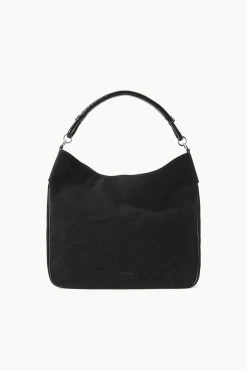 PERRY BAG | BLACK SUEDE -Staud Outlet Store STAUD PARRYHOBO BAG BLACK FALL 23 ECOM 2