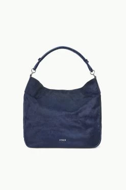 PERRY BAG | NAVY HAIRCALF -Staud Outlet Store STAUD PARRYHOBO BAG NAVY FALL 23 ECOM 2 1