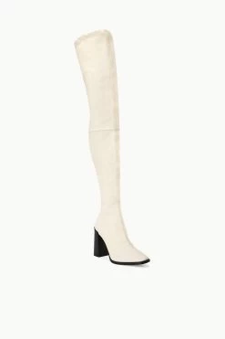 PAZ OVER THE KNEE BOOT | CREAM -Staud Outlet Store STAUD PAZOTK BOOT CREAM FALL 23 ECOM 2