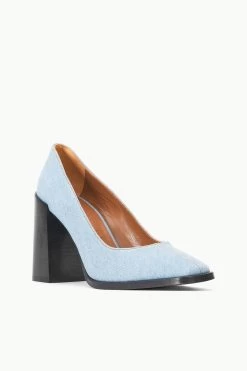 PAZ PUMP | DENIM BLUE -Staud Outlet Store STAUD PAZ PUMP DENIMBLUE FALL 23 ECOM 2