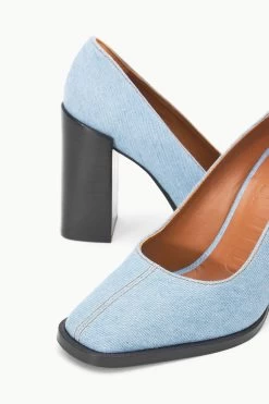 PAZ PUMP | DENIM BLUE -Staud Outlet Store STAUD PAZ PUMP DENIMBLUE FALL 23 ECOM 4
