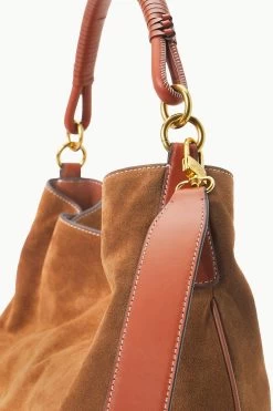 PERRY BAG | TAN SUEDE 8 PERRY BAG | TAN SUEDE -Staud Outlet Store STAUD PERRYHOBO BAG TAN FALL 23 ECOM 4 1