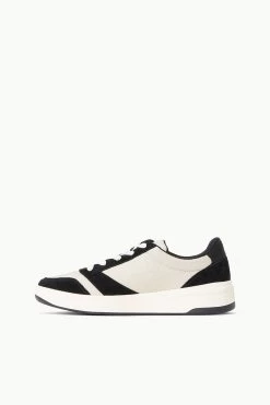 STAUD + KEDS THE COURT SNEAKER | BLACK CREAM -Staud Outlet Store STAUD PICKLEBALL SNEAKER BLACK SUPF 23 ECOM 3 web