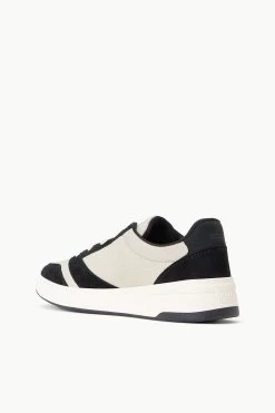 STAUD + KEDS THE COURT SNEAKER | BLACK CREAM -Staud Outlet Store STAUD PICKLEBALL SNEAKER BLACK SUPF 23 ECOM 4 web