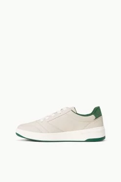 STAUD + KEDS THE COURT SNEAKER | CREAM GREEN -Staud Outlet Store STAUD PICKLEBALL SNEAKER IVORY SUPF 23 ECOM 3 web
