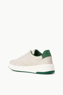STAUD + KEDS THE COURT SNEAKER | CREAM GREEN -Staud Outlet Store STAUD PICKLEBALL SNEAKER IVORY SUPF 23 ECOM 4 web