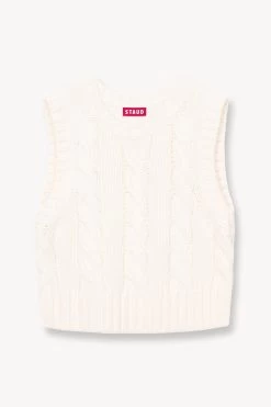 PINGO SWEATER | IVORY -Staud Outlet Store STAUD PINGO SWEATER IVORY FALL 23 ECOM 1