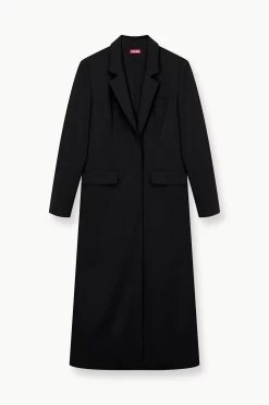 RALPH COAT | BLACK -Staud Outlet Store STAUD RALPH COAT BLACK FALL 23 ECOM 1