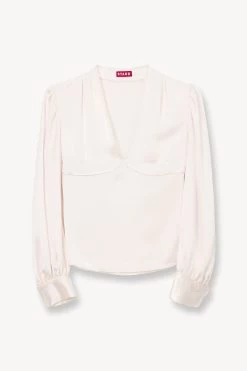 ROSENDA TOP | IVORY 12 ROSENDA TOP | IVORY -Staud Outlet Store STAUD ROSENDA WOVEN TOP IVORY FALL 23 ECOM 1