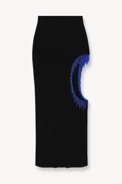 SCARLETT SKIRT | BLACK -Staud Outlet Store STAUD SCARLETT SKIRT BLACK SUPF 23 ECOM 1