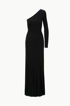 SERENA DRESS | BLACK -Staud Outlet Store STAUD SERENADRESS BLACK ECOM 1
