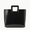 SHIRLEY LEATHER BAG | BLACK POLISHED