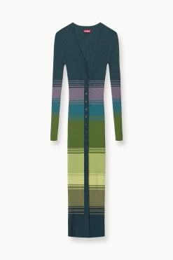 SHOKO SWEATER | PINE FOREST -Staud Outlet Store STAUD SHOKOSWEATER KNITDRESS PINEFOREST FALL 23 ECOM 1