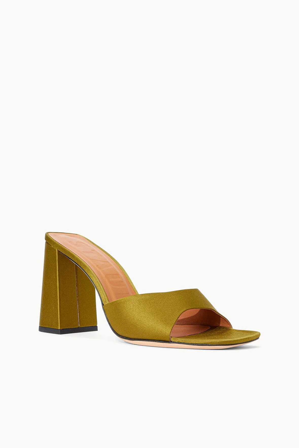 SLOANE HEEL | OLIVE SATIN 6 SLOANE HEEL | OLIVE SATIN - Image 6