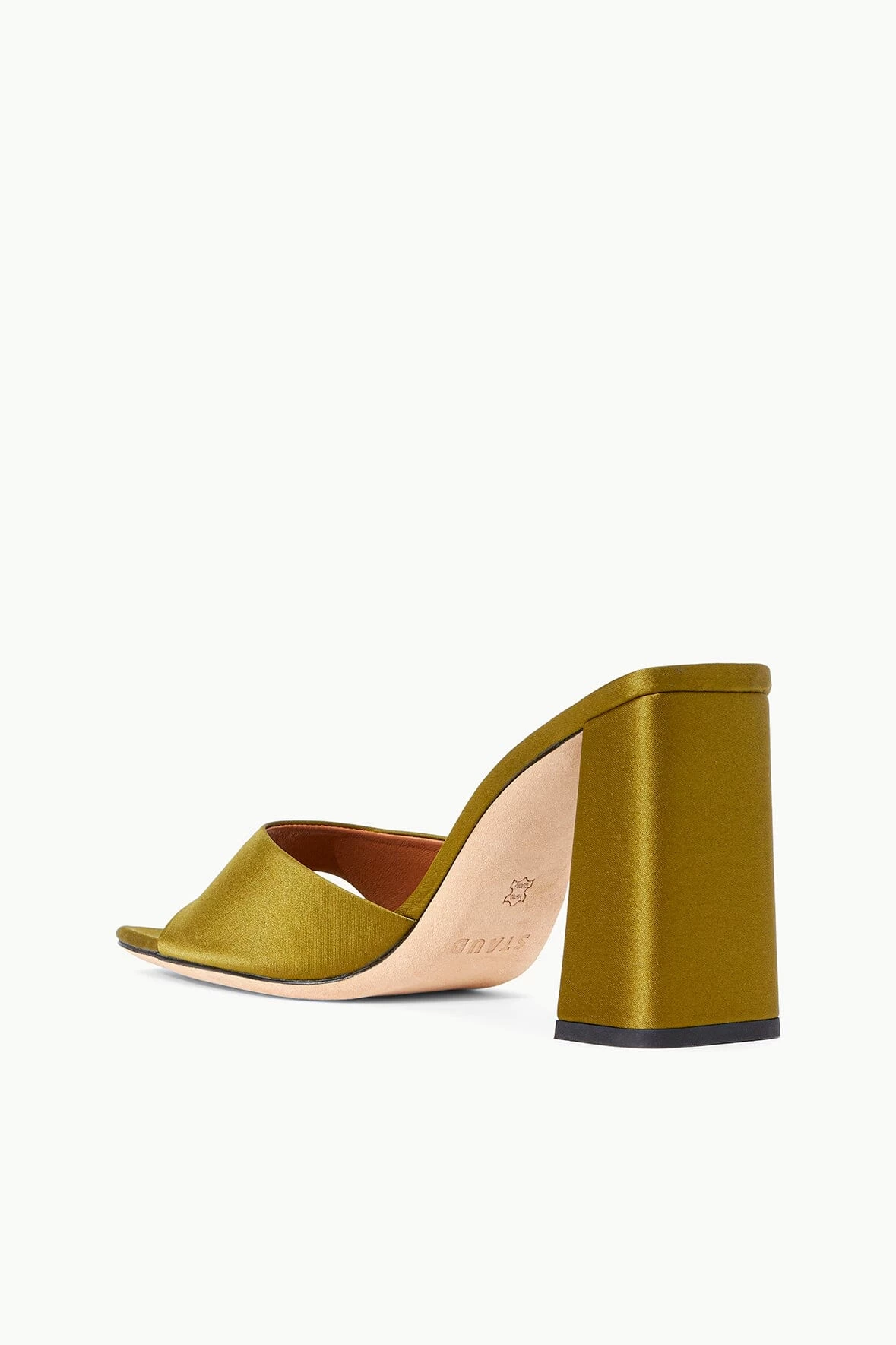SLOANE HEEL | OLIVE SATIN 3 SLOANE HEEL | OLIVE SATIN - Image 3