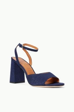SOLANGE HEEL | NAVY -Staud Outlet Store STAUD SOLANGE HEEL NAVY SPRING 23 ECOM 2