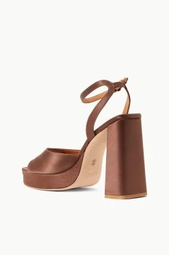 SOLANGE PLATFORM | CLOVE SATIN -Staud Outlet Store STAUD SOLANGE PLATFORM CLOVE SUPF 23 ECOM 3