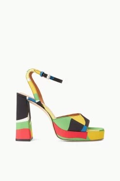 SOLANGE PLATFORM | MARBLE WAVE TAFFETA