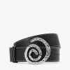 SWIRL BUCKLE BELT | BLACK