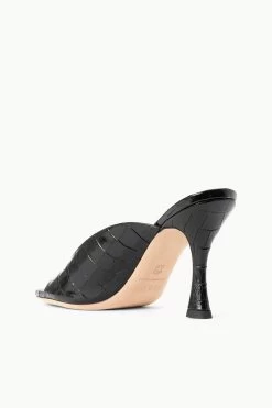 SYLVIA MULE | BLACK CROC EMBOSSED 9 SYLVIA MULE | BLACK CROC EMBOSSED -Staud Outlet Store STAUD SYLVIA MULE BLACK SUPF 23 ECOM 3