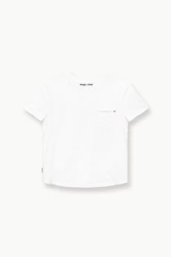 STAUD + WRANGLER THE W TEE | WHITE -Staud Outlet Store STAUD THEWTEE WHITE WRANGLER 23 ECOM 1
