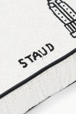 TOMMY BEADED BAG | I LOVE NEW YORK -Staud Outlet Store STAUD TOMMYBEADEDBAG NEWYORK FALL 23 ECOM 4 1