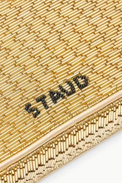 TOMMY BEADED BAG | GOLD 12 TOMMY BEADED BAG | GOLD -Staud Outlet Store STAUD TOMMYBEADED BAG GOLD FALL 23 ECOM 4
