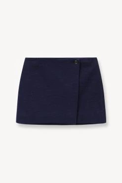 TOUR SKIRT | NAVY 10 TOUR SKIRT | NAVY -Staud Outlet Store STAUD TOUR SKIRT NAVY SUPF 23 ECOM 1