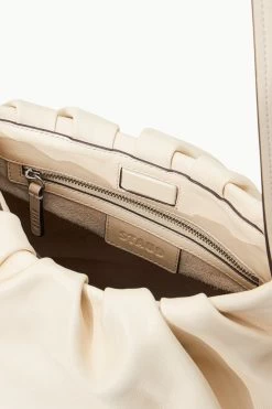 VALENTINA BUCKET BAG | CREAM -Staud Outlet Store STAUD VALENTINA BAG CREAM SUPF 23 ECOM 4