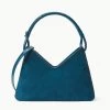 VALERIE SHOULDER BAG | INK BLUE SUEDE
