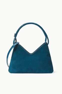 VALERIE SHOULDER BAG | INK BLUE SUEDE