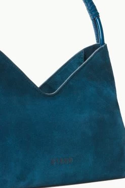 VALERIE SHOULDER BAG | INK BLUE SUEDE -Staud Outlet Store STAUD VALERIE SHOULDERBAG INKBLUESEUDE SUPF 23 ECOM 4