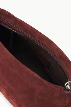 VIVI CROSSBODY BAG | MAHOGANY SUEDE -Staud Outlet Store STAUD VIVI CROSSBODYBAG MAHOGANY FALL 23 ECOM 3