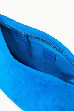 VIVI SHOULDER BAG | DIRECTOR BLUE SUEDE -Staud Outlet Store STAUD VIVI SHOULDERBAG DIRECTORBLUE FALL 23 ECOM 3