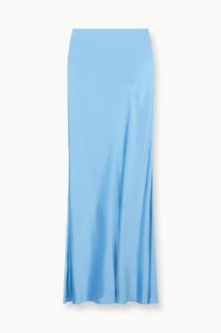 VOYAGE SKIRT | FRENCH BLUE -Staud Outlet Store STAUD VOYAGE SKIRT FRENCHBLUE FALL 23 ECOM 1