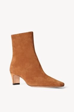 WALLY ANKLE BOOT | TAN SUEDE -Staud Outlet Store STAUD WALLY ANKLE BOOT TANSUEDE FALL 22 ECOM 2