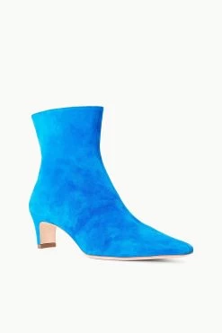 WALLY ANKLE BOOT | DIRECTOR BLUE SUEDE -Staud Outlet Store STAUD WALLYANKLE BOOT DIRECTORBLUE FALL 23 ECOM 2